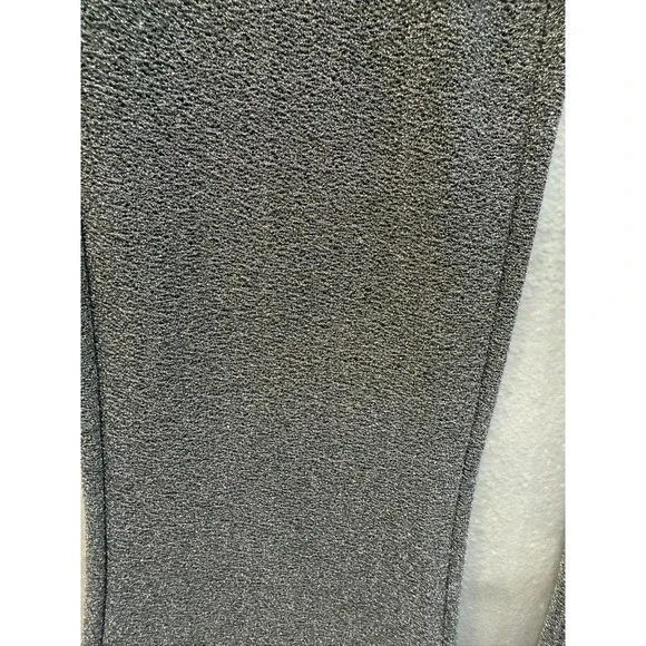 Women's H&M Sliver Metallic Sparkle Flare Leg Pull On Pants Size Medium - Picture 5 of 9